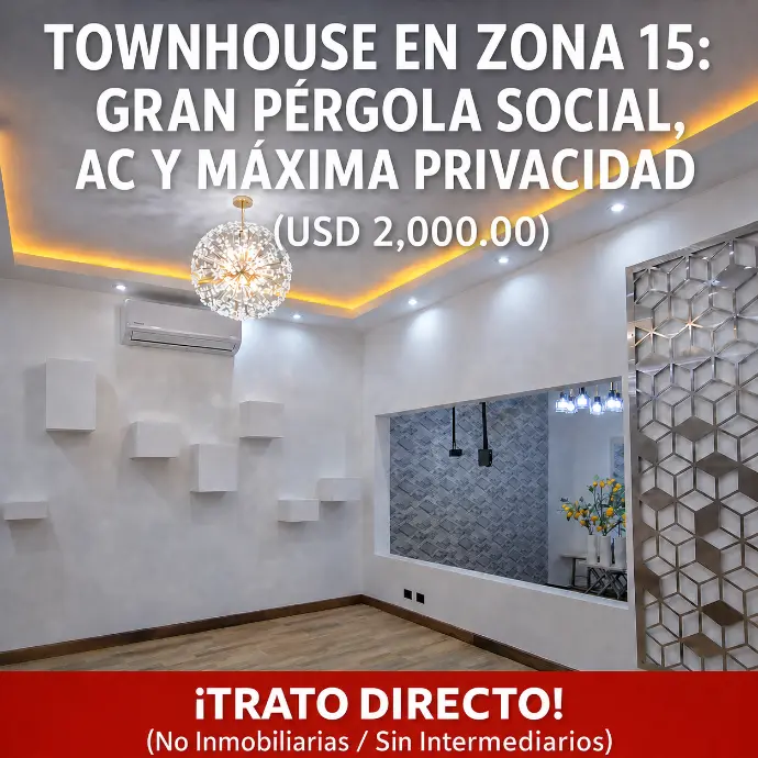 Renta casa Zona 15 | 250 m2 