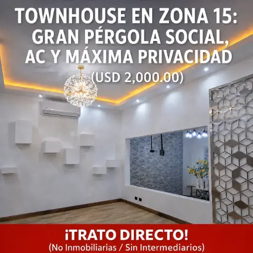 Renta casa Zona 15 | 250 m2 