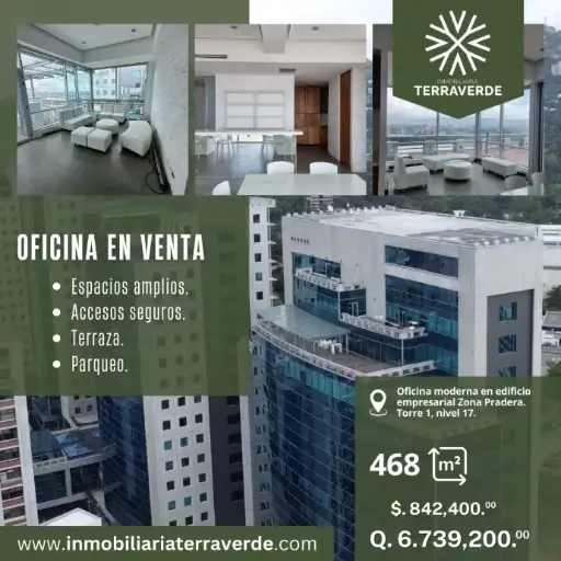 Oficina 468 m2 | Zona Pradera  1701